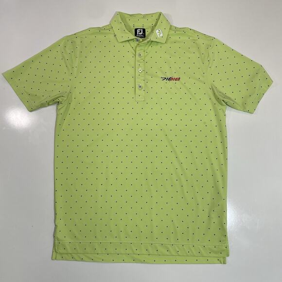 FootJoy Other - TITLEIST FOOTJOY POLO GOLF SHIRT MEN’S XL GREEN GEOMETRIC PERFORMANCE ACTIVEWEAR